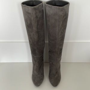 Vince Camuto Femmie Tall Shaft Boots in Gray Suede Size 7.5